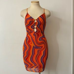 Orange Sexy dress